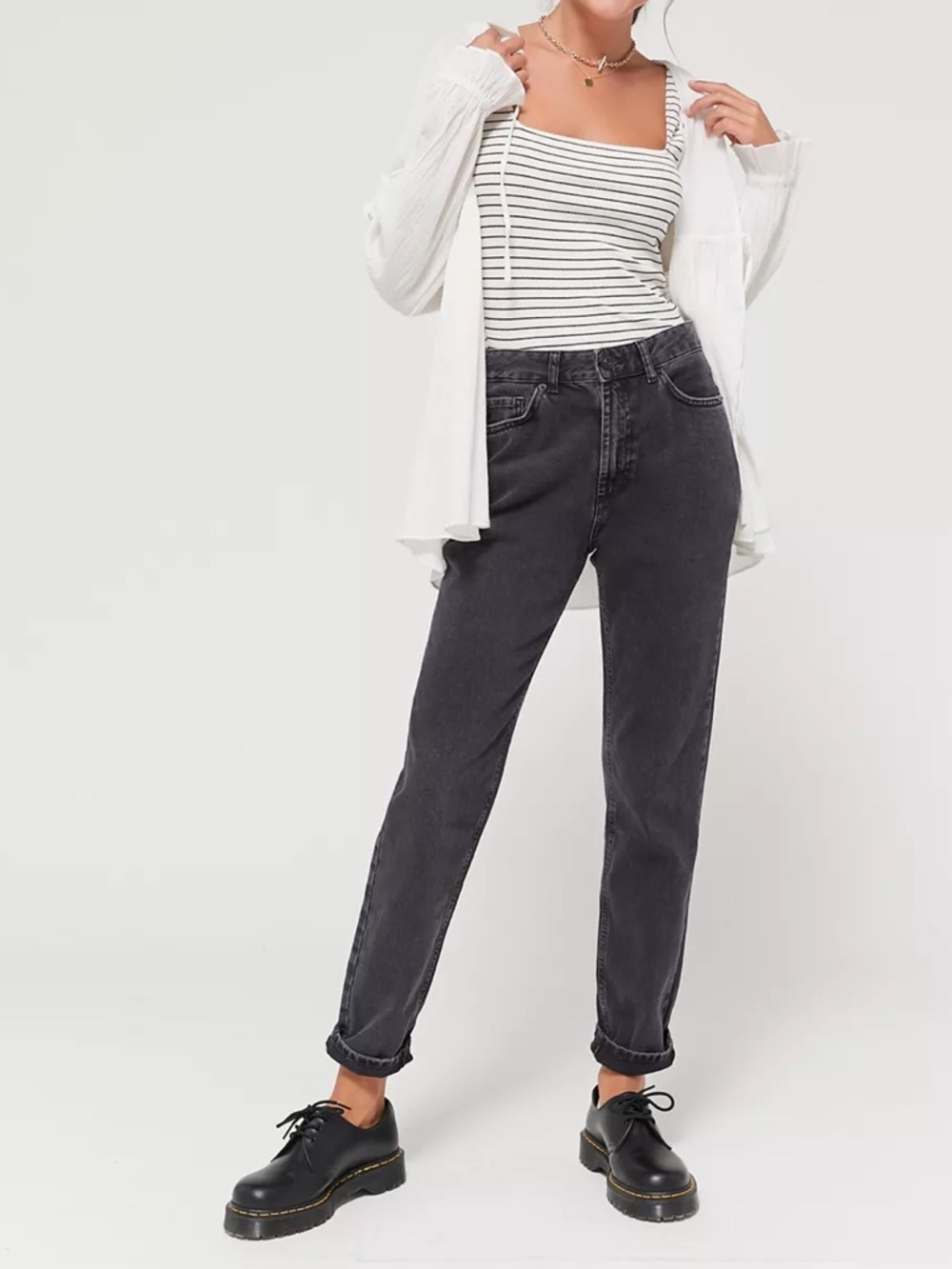BDG High-Rise Jeans in Black Wash Denim, Women’s Size 27